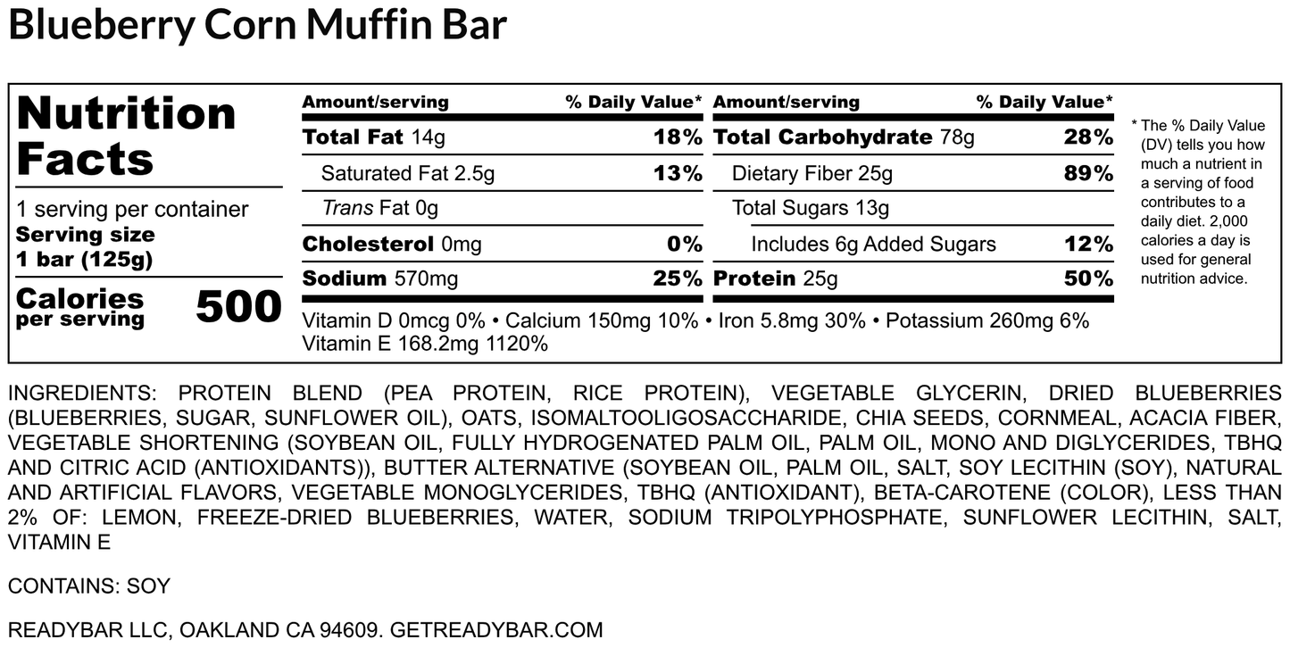 Blueberry Muffin Bar, 8-ct
