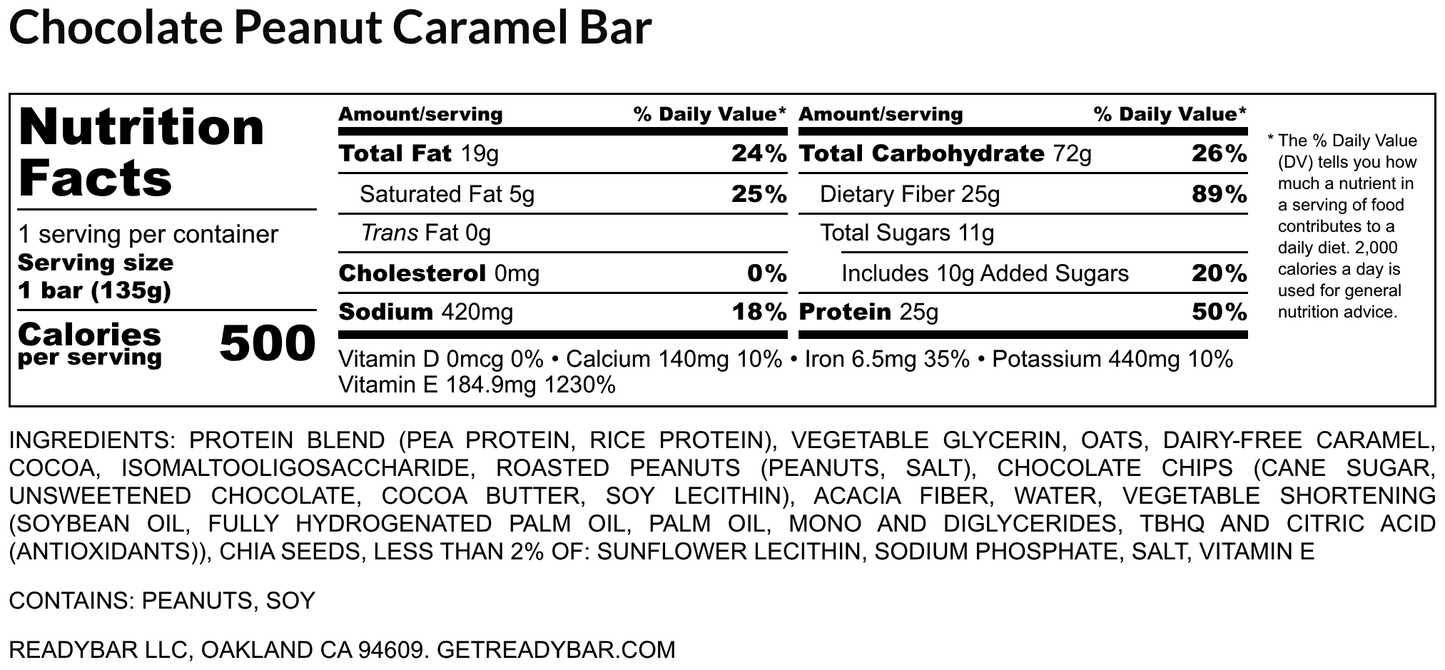 Chocolate Peanut Caramel Bar, 8-ct