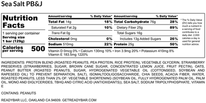 500 Cal Sea Salt PB&J Bar, 8-ct