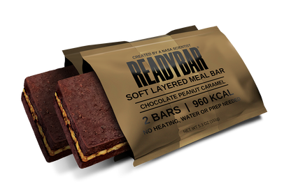 Military 10-Ration Box: Chocolate Peanut Caramel (2 READYBARS per Ration)